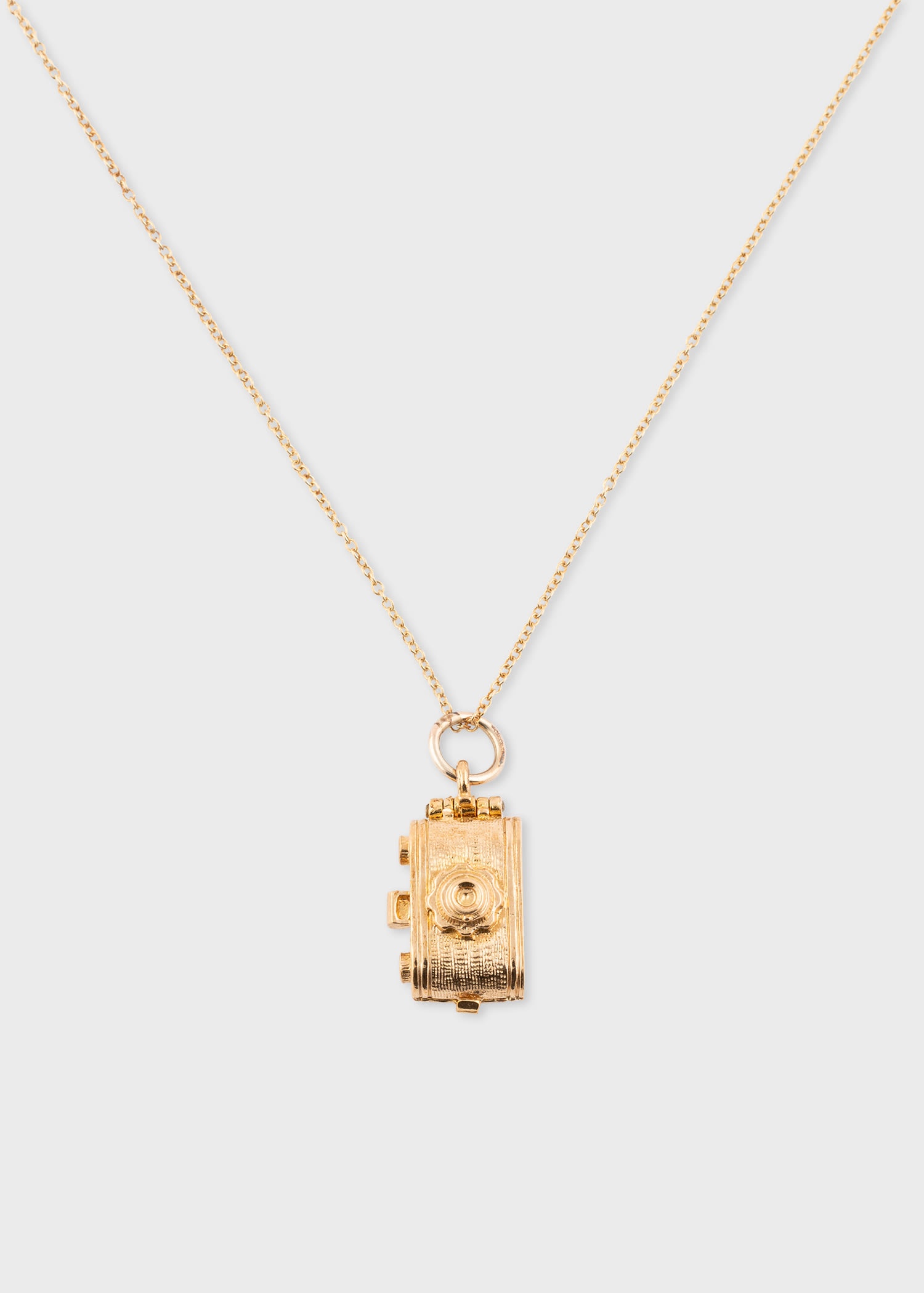 Gold Vintage 'Camera' Necklace - 1
