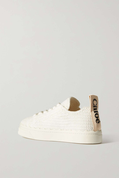 Chloé Lauren crochet sneakers outlook