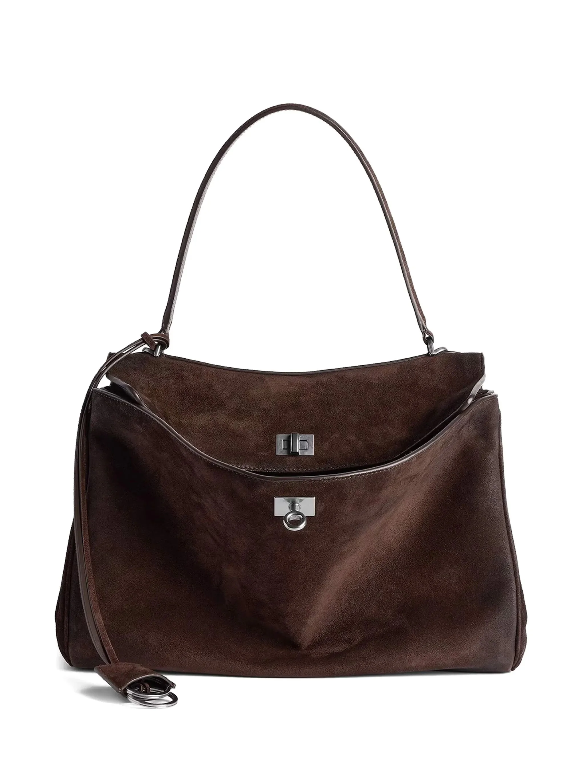 Balenciaga Rodeo Top-handle Suede Bag - 1