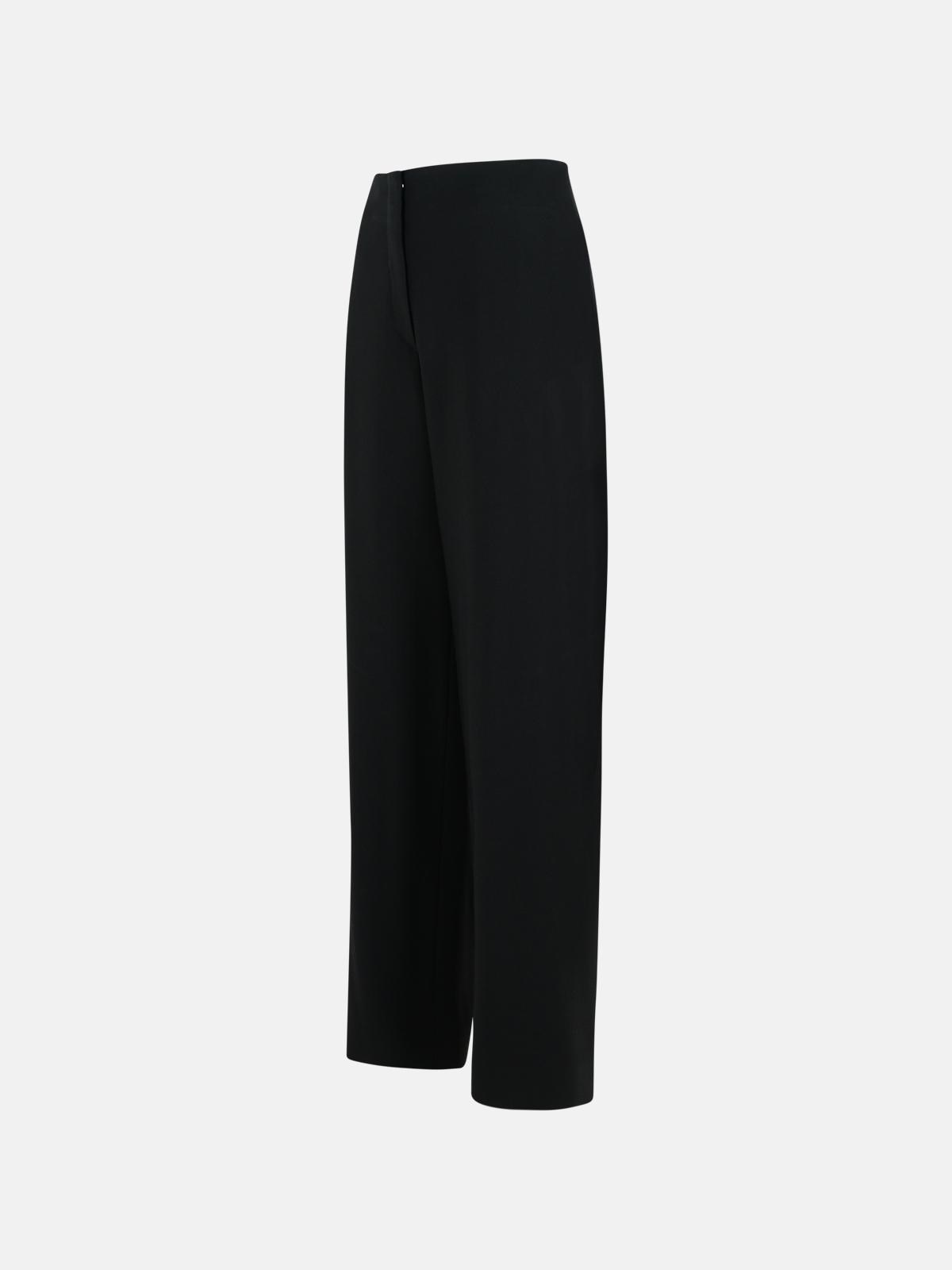 'ADELCHI' BLACK VISCOSE PANTS - 2