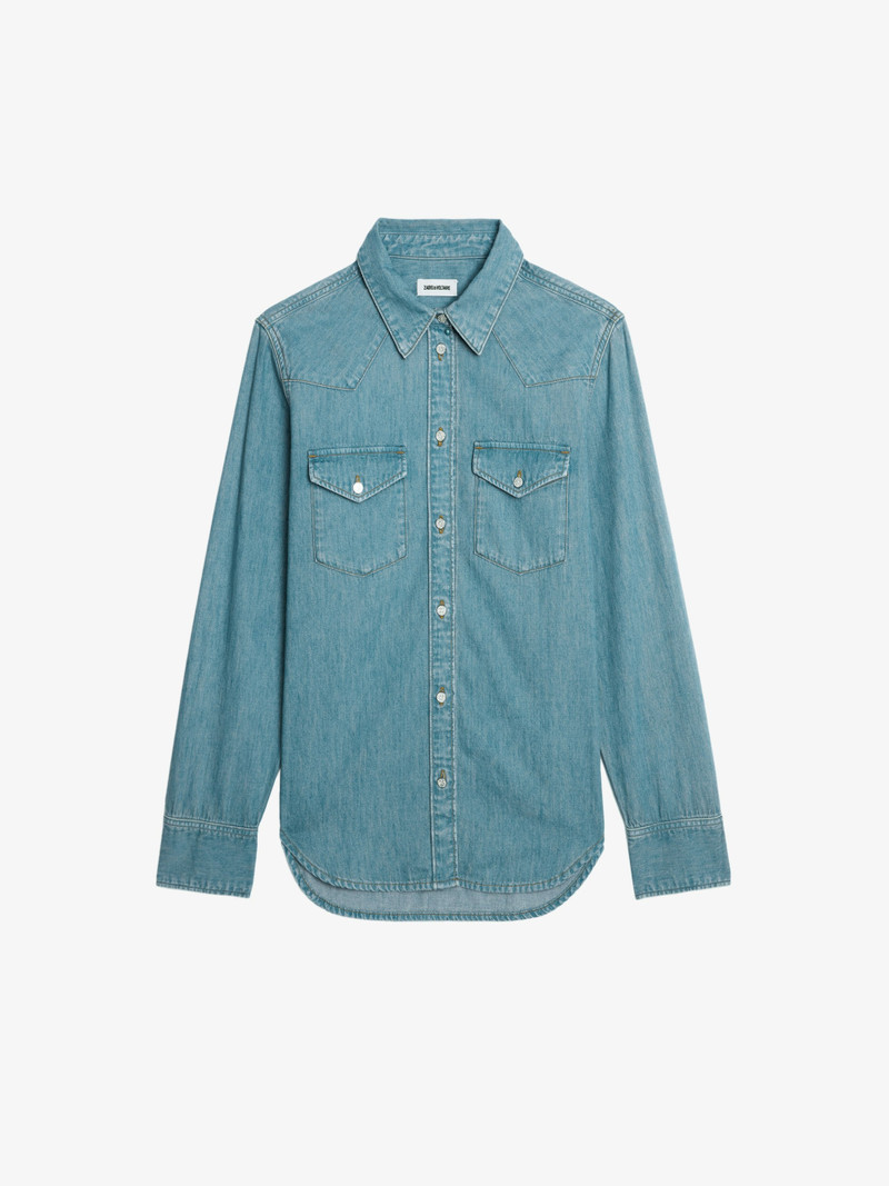 Thelma Women's Western Denim Shirt 1