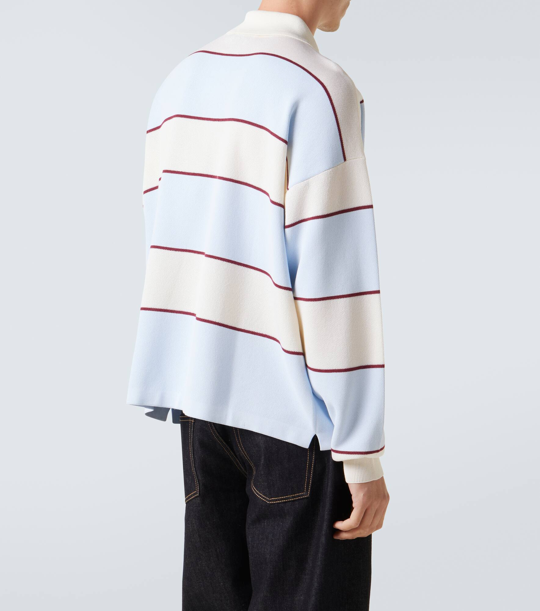 Skull striped polo shirt - 4