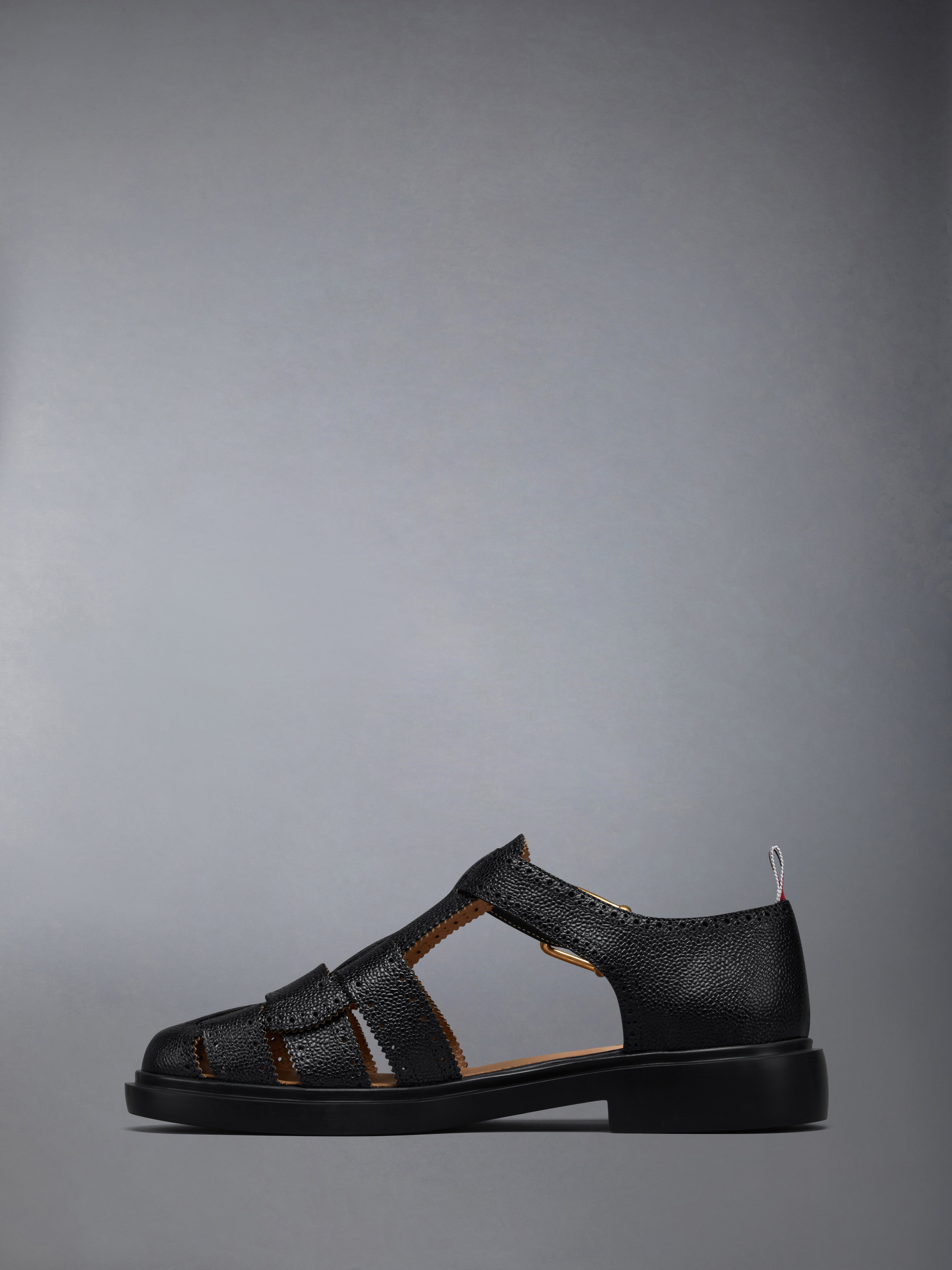 Pebble Grain Leather Fisherman Sandal - 3