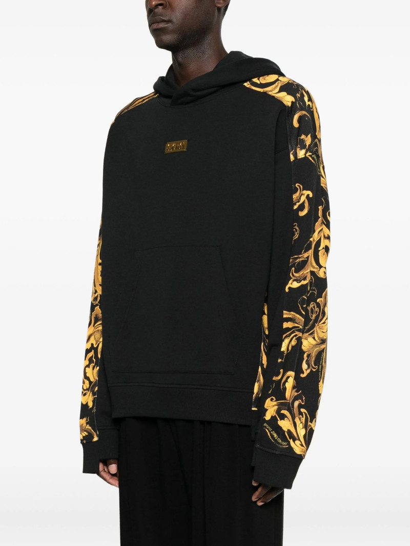 Versace Jeans Couture Baroque-print Panelled Hoodie 5