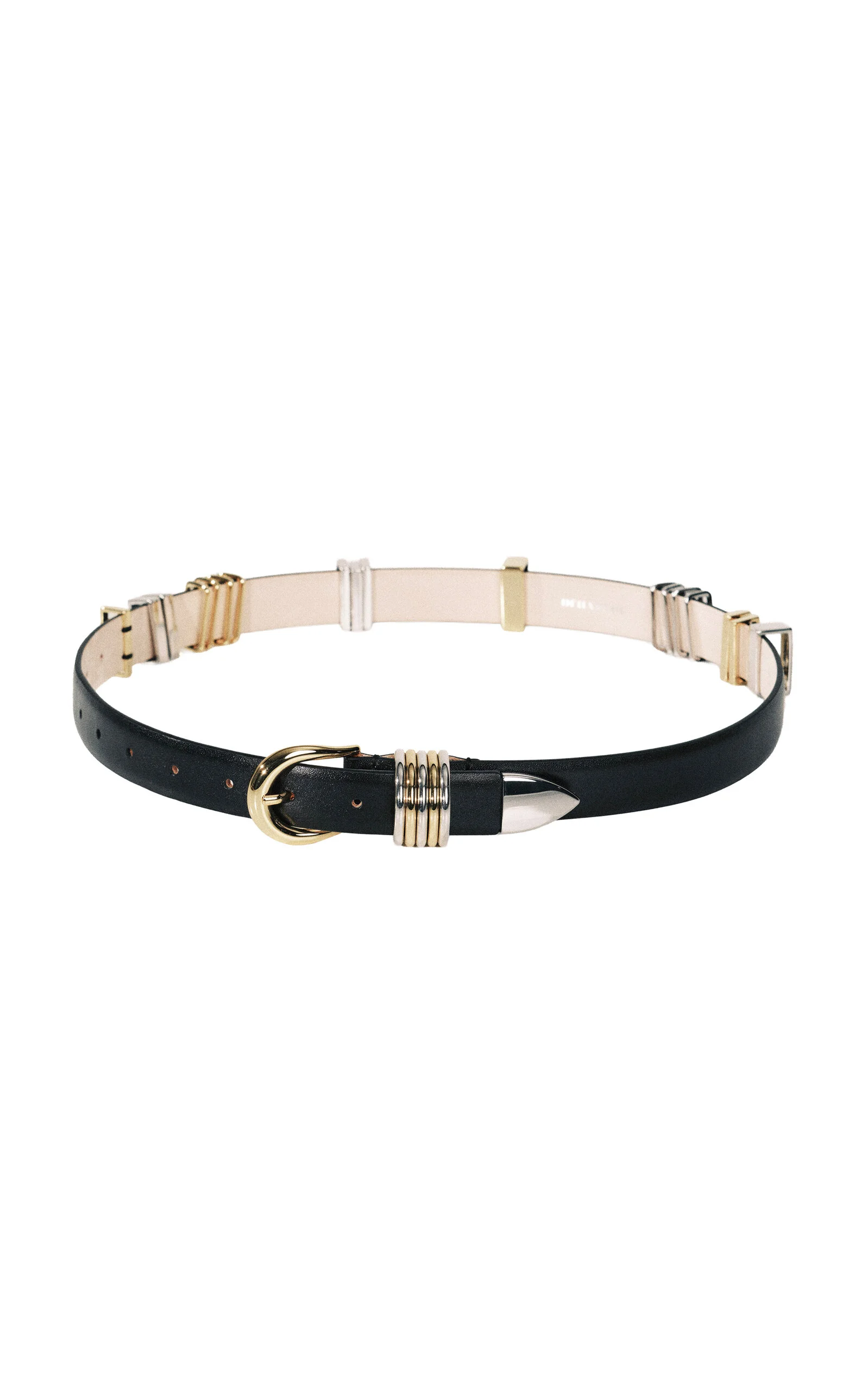 Hollyhock Messy Leather Belt black - 1