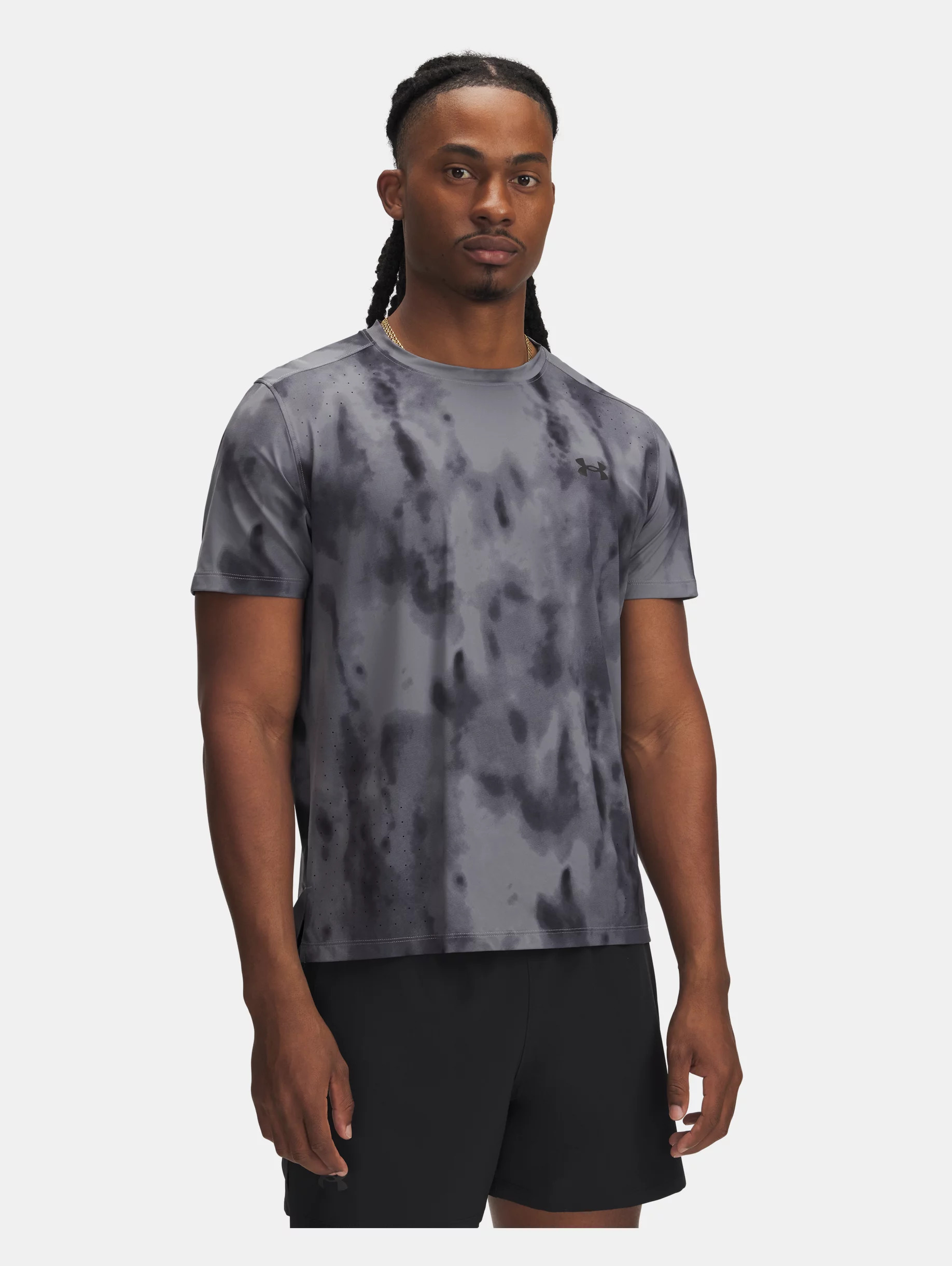 Men's UA Launch Elite Printed Short Sleeve - 1
