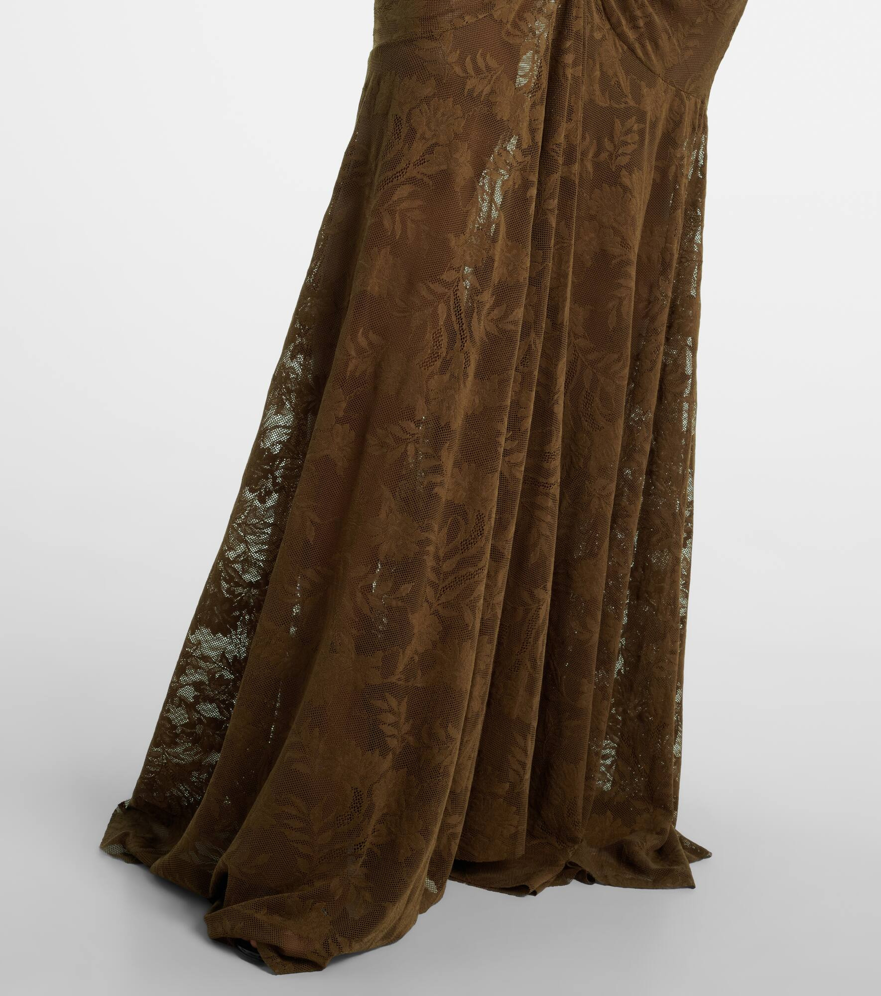 Ruched lace gown - 6