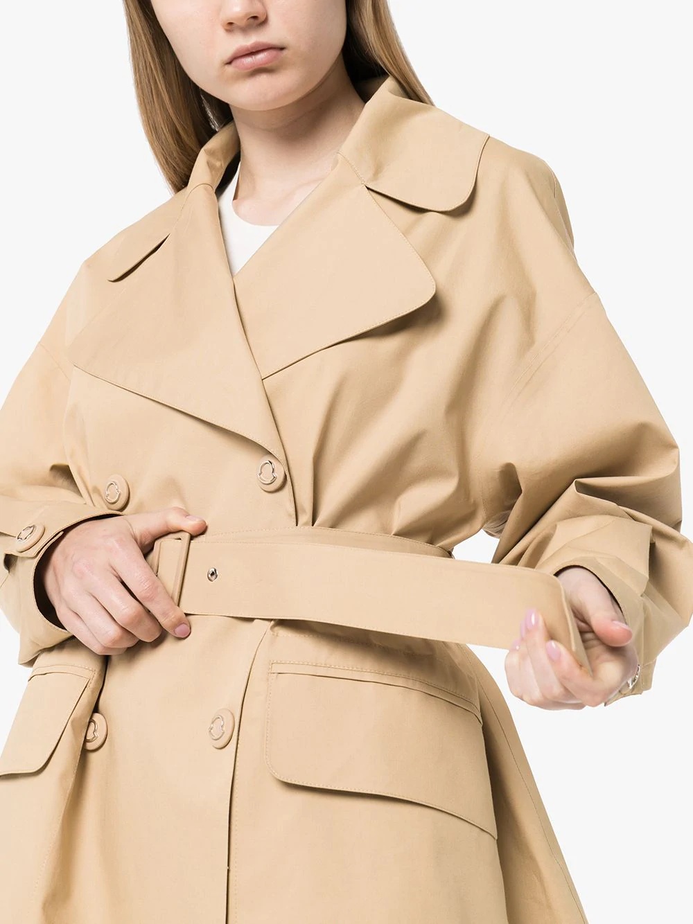 belted trench coat - 5