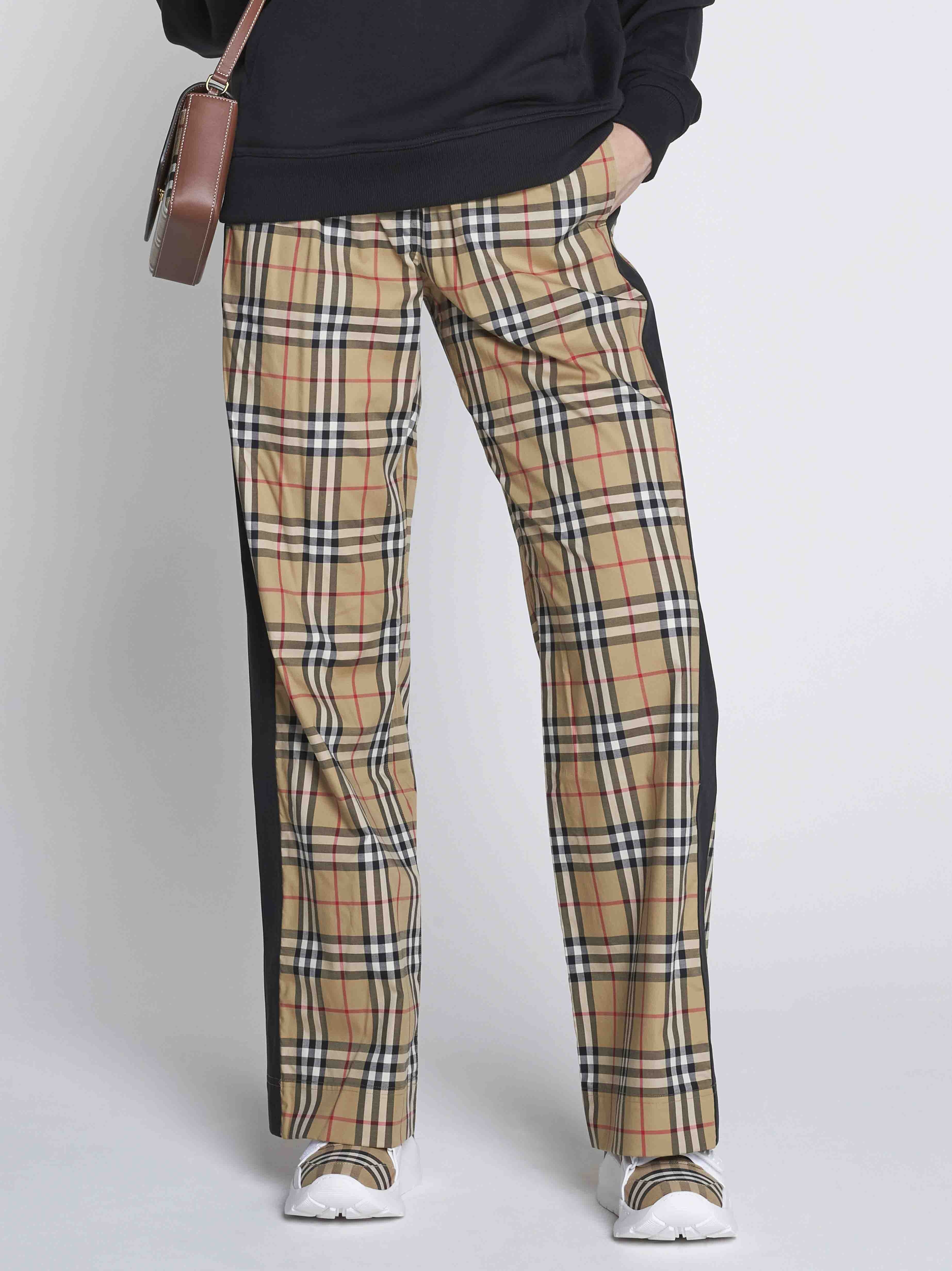 Lowane check print cotton trousers - 2