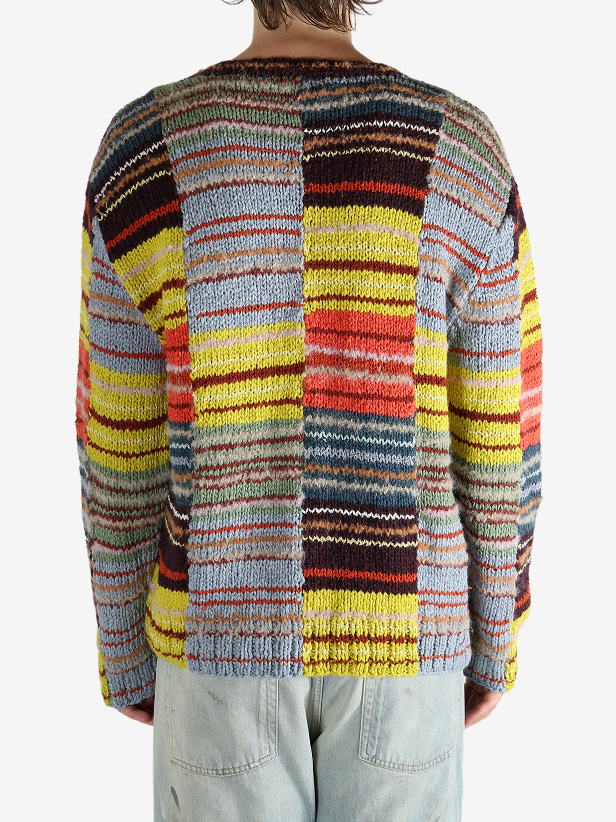 THE ELDER STATESMAN - Men Patchwork Scrap Crew - 3