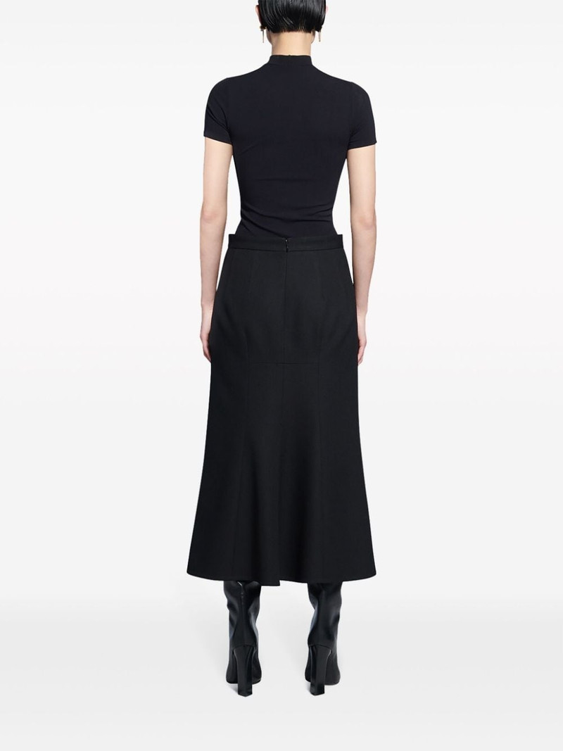 A-line flared wool skirt 4