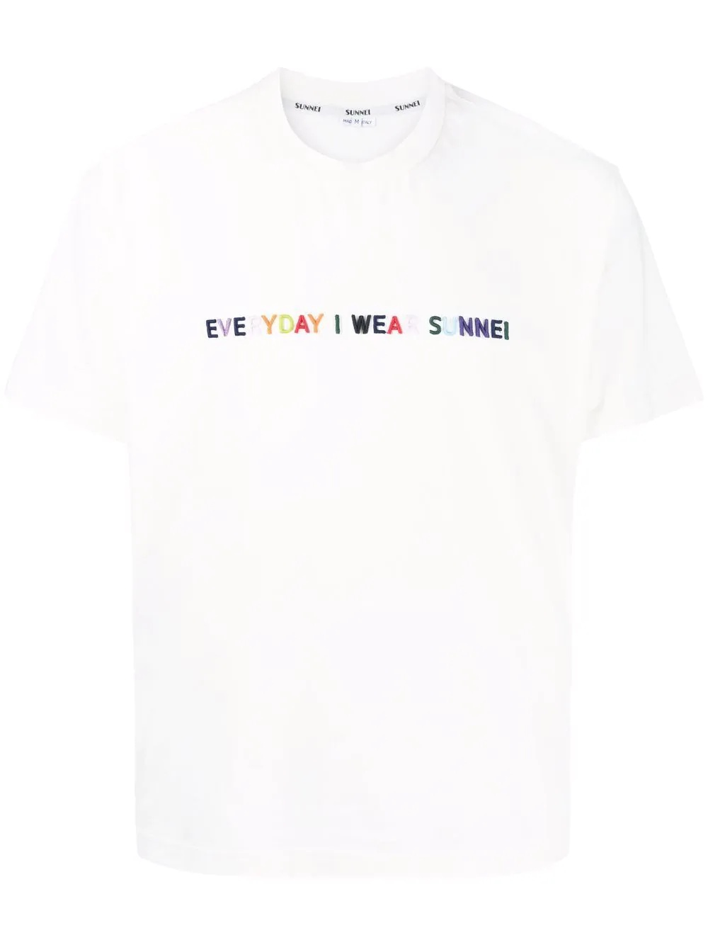 slogan and logo-print T-shirt - 1