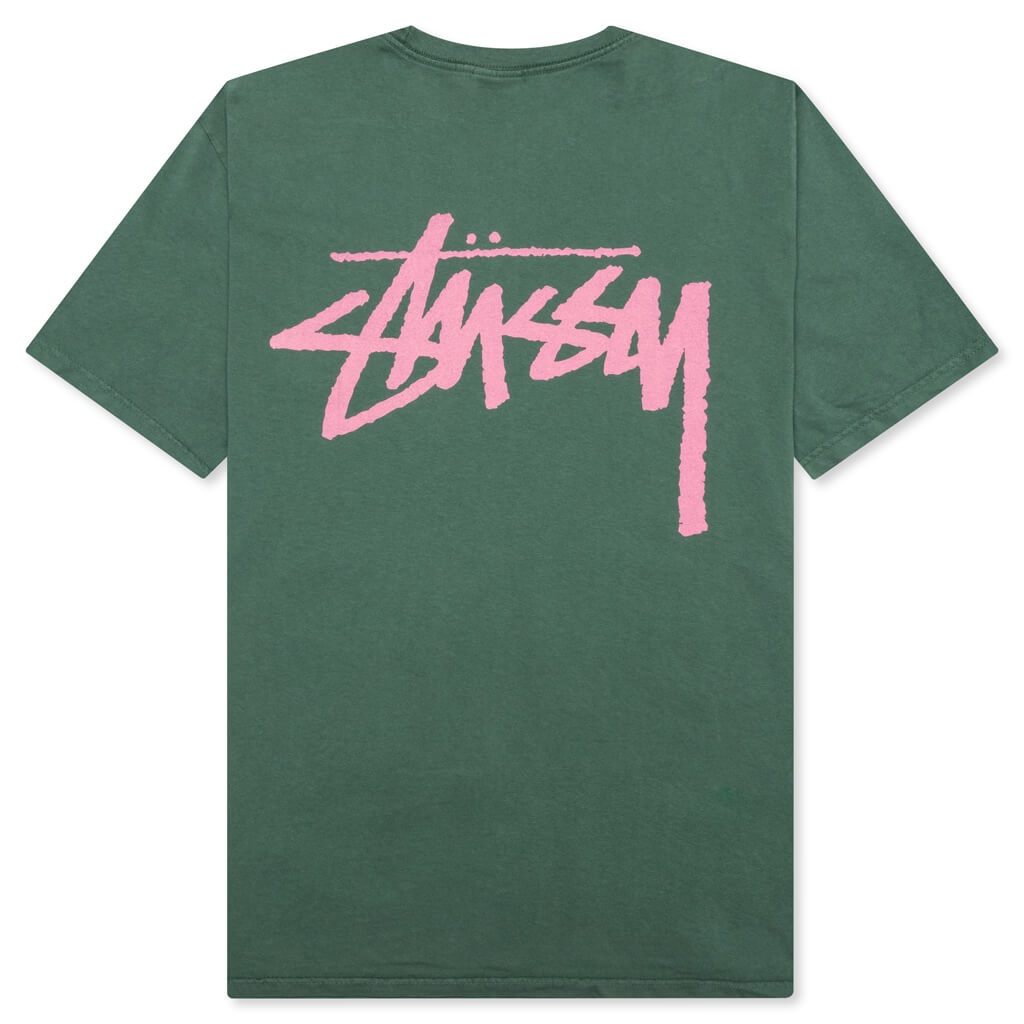 Stüssy VENUS PIGMENT DYED TEE - FOREST | REVERSIBLE