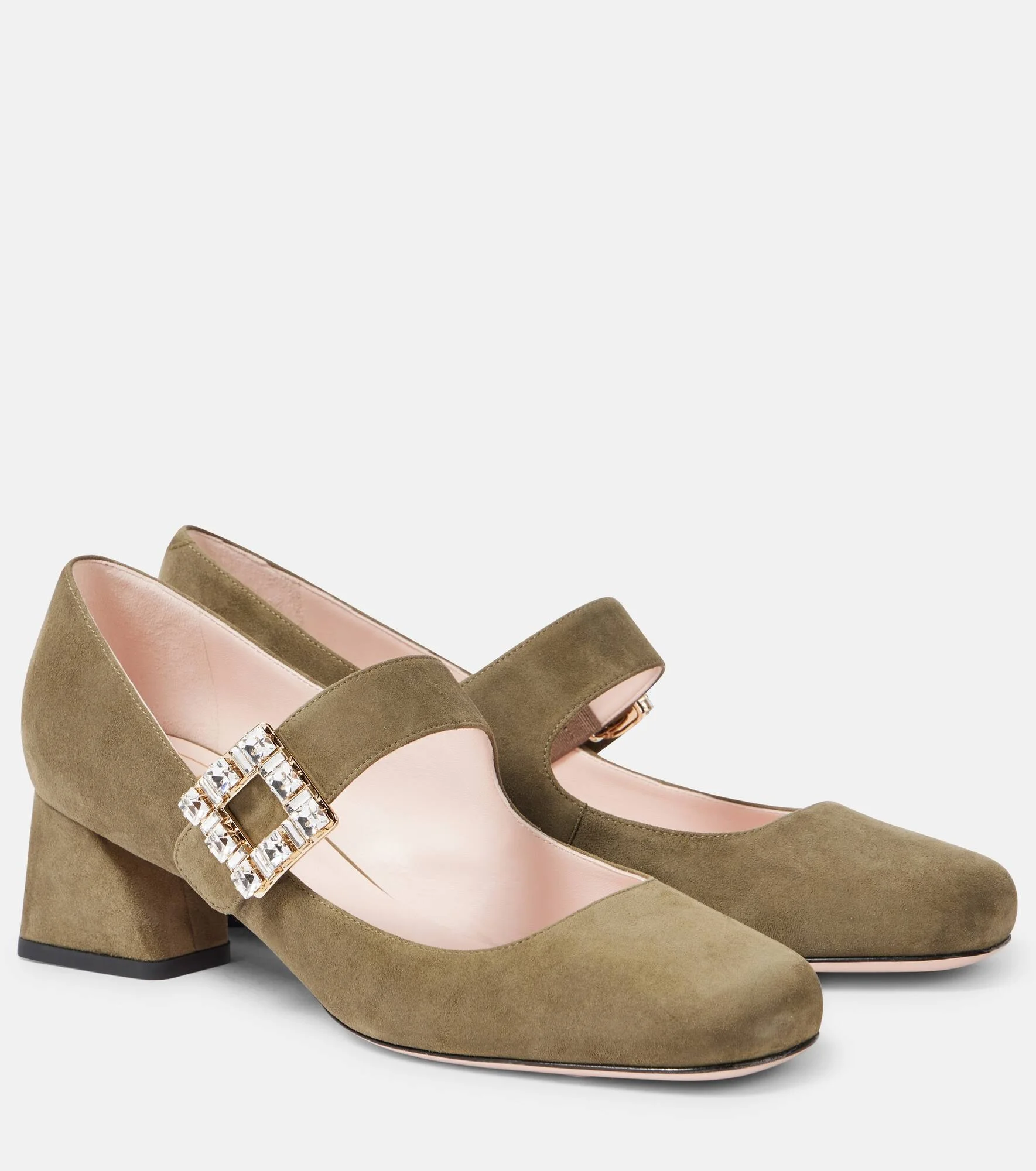 Trés Vivier 45 suede pumps - 1