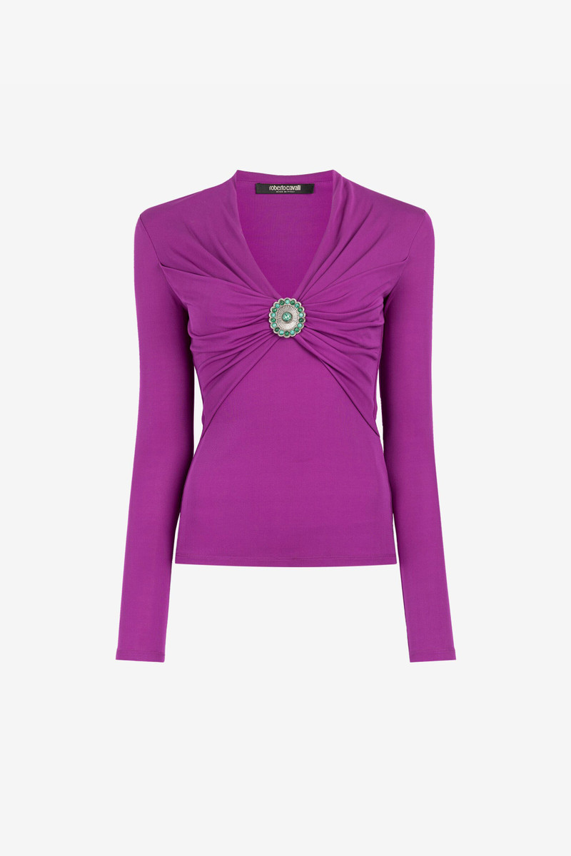 Embellished Gathered Top 1