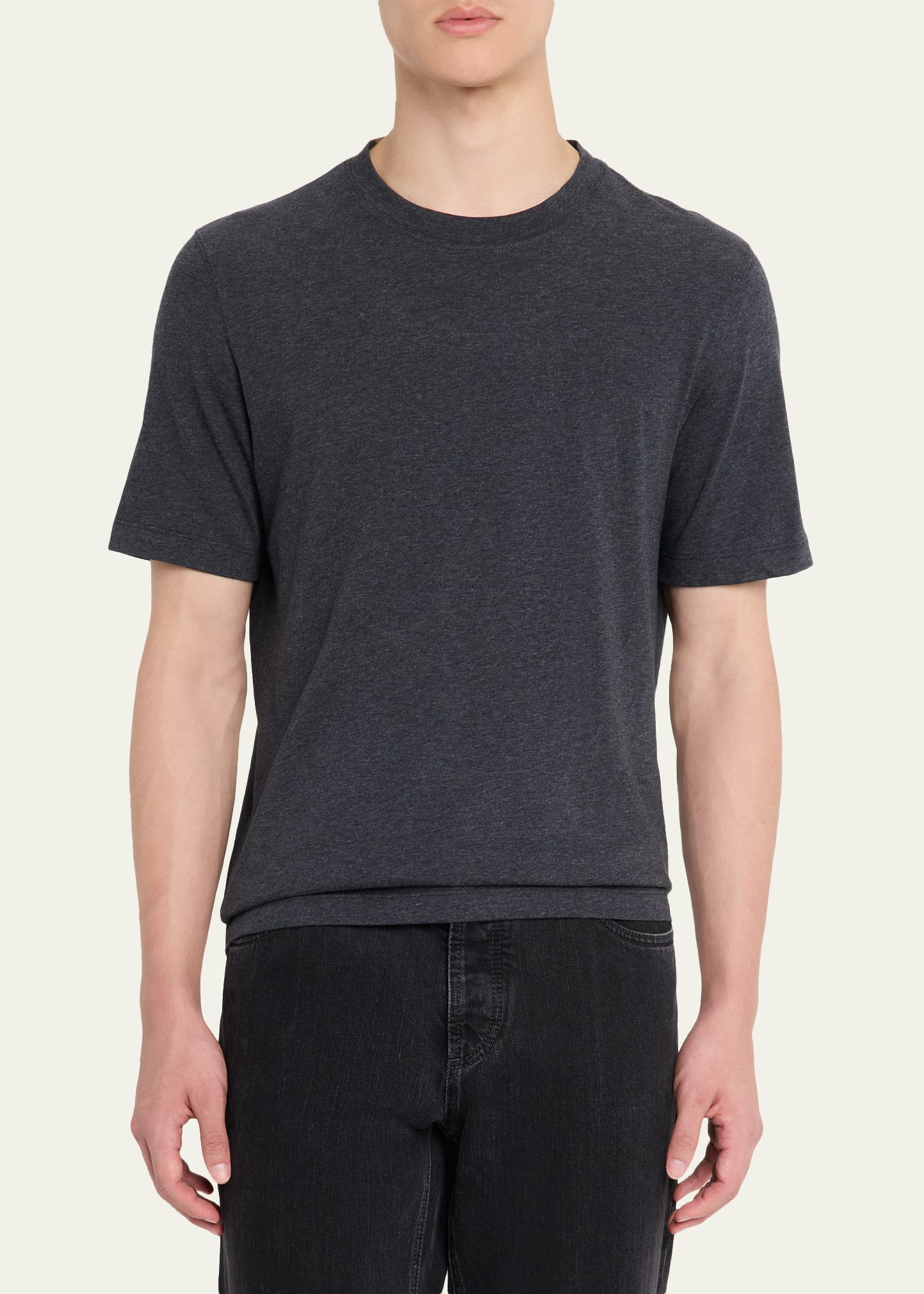 Men's Cotton Jersey Crewneck T-Shirt - 4