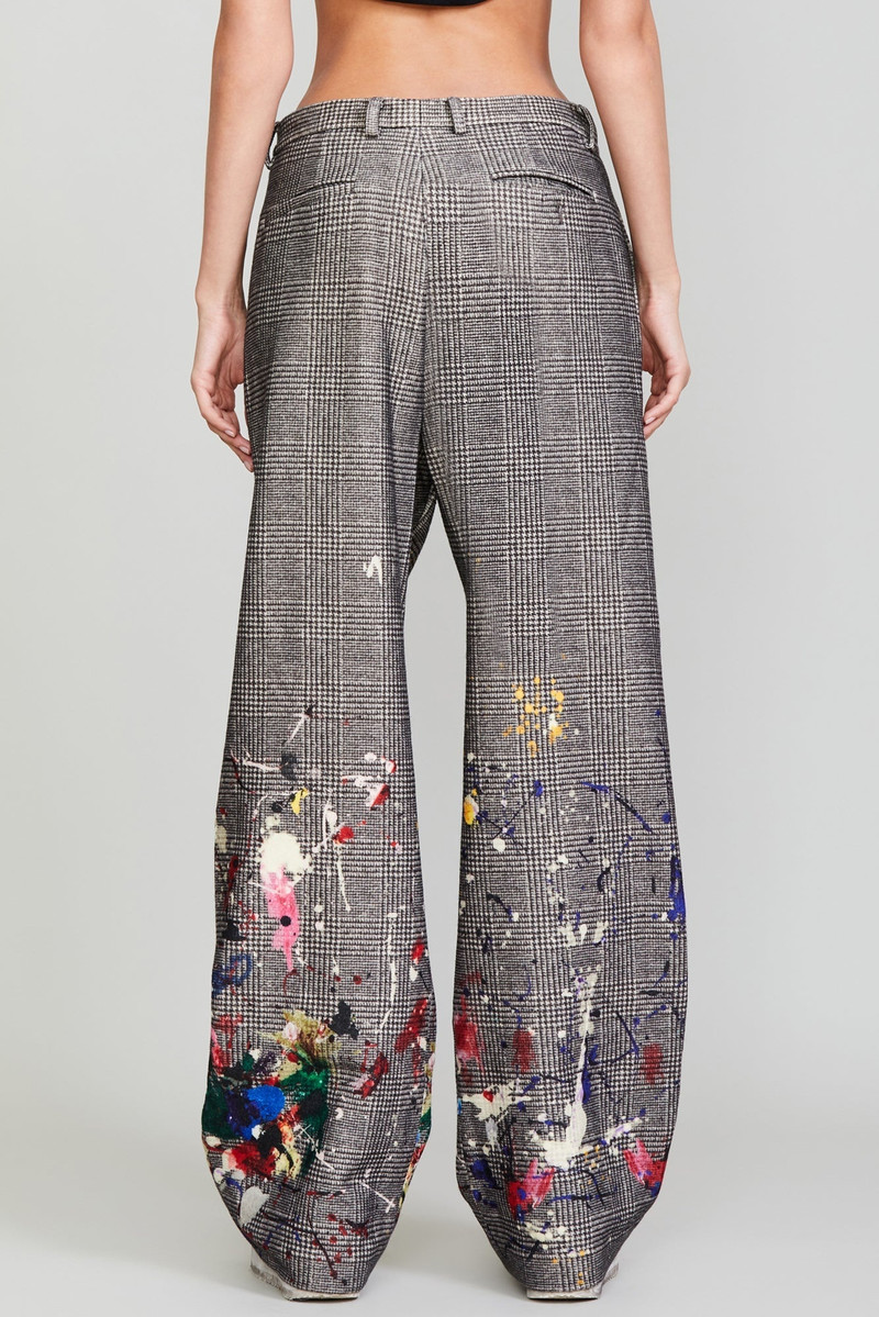 R13 PAINT SPLATTER TROUSER - PRINCE OF WALES - R13W9427-R164A