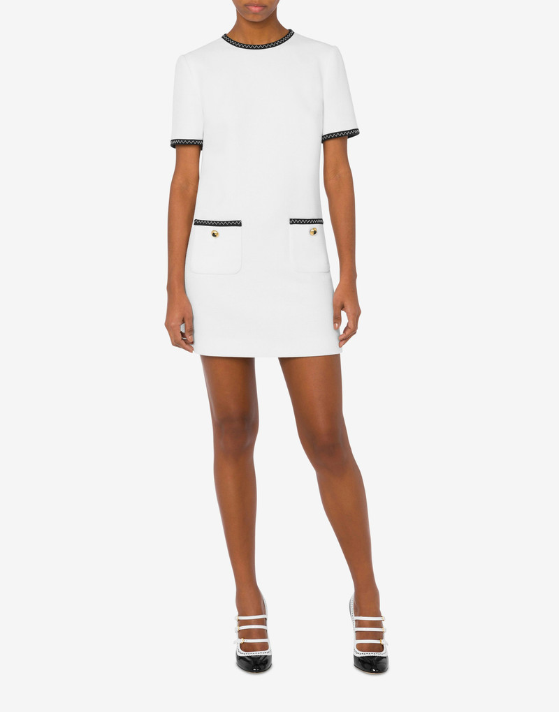 Moschino GOLD HEART BUTTONS SHORT-SLEEVED DRESS outlook