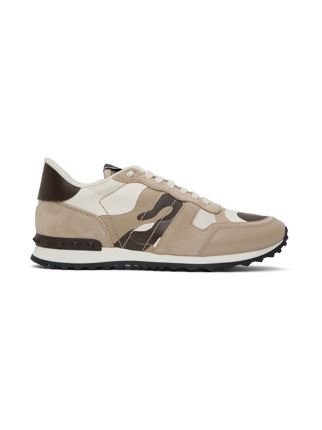 Brown & Off-White Rockrunner Sneakers - 1