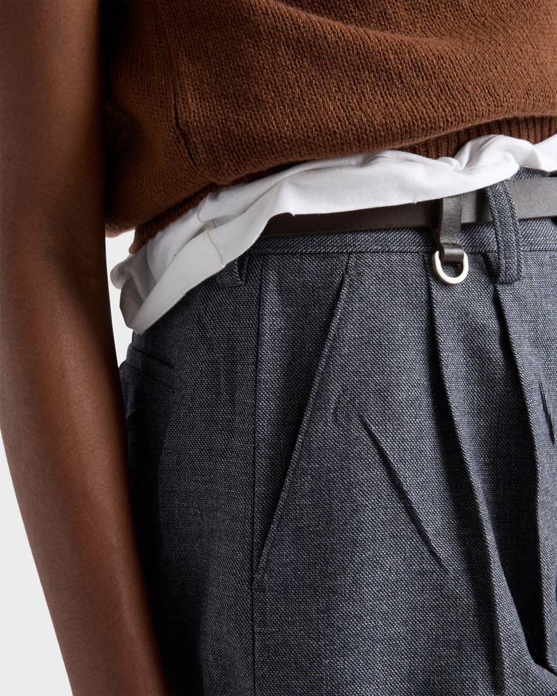 Grisaille and antiqued satin shorts 3