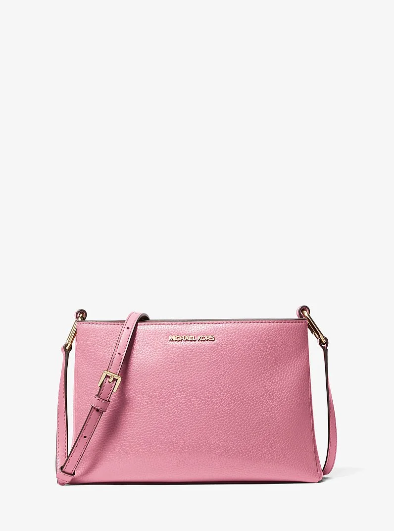 Trisha Medium Pebbled Leather Crossbody Bag - 1
