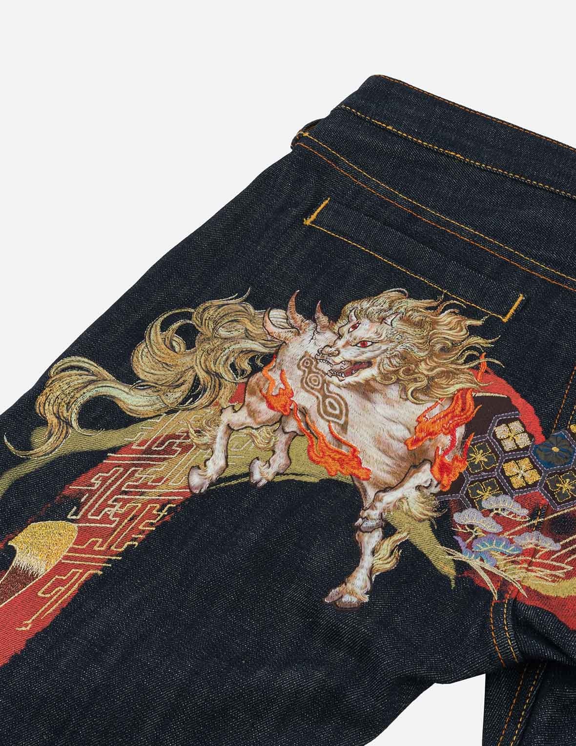 Hakutaku Daicock Embroidery Carrot Fit Jeans #2017 - 7
