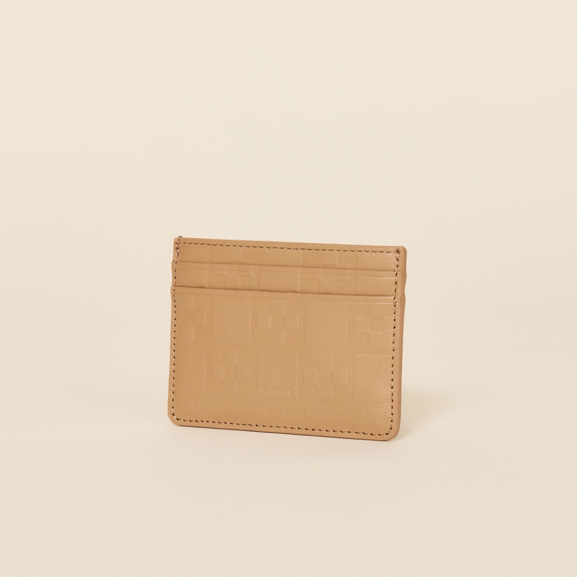 Embossed leather card holder - 2