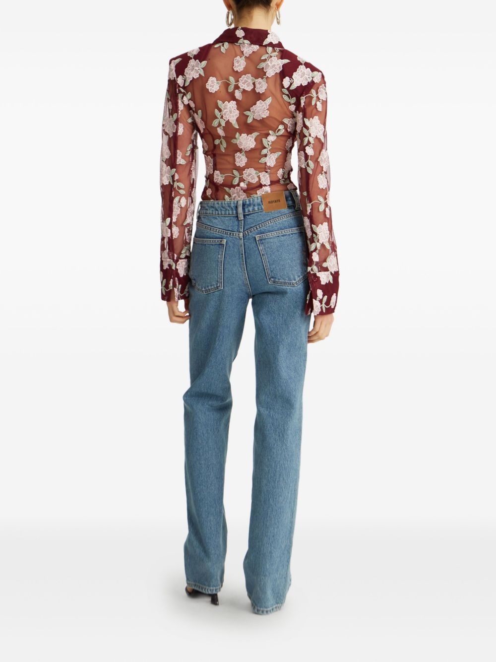straight-leg cotton jeans - 3