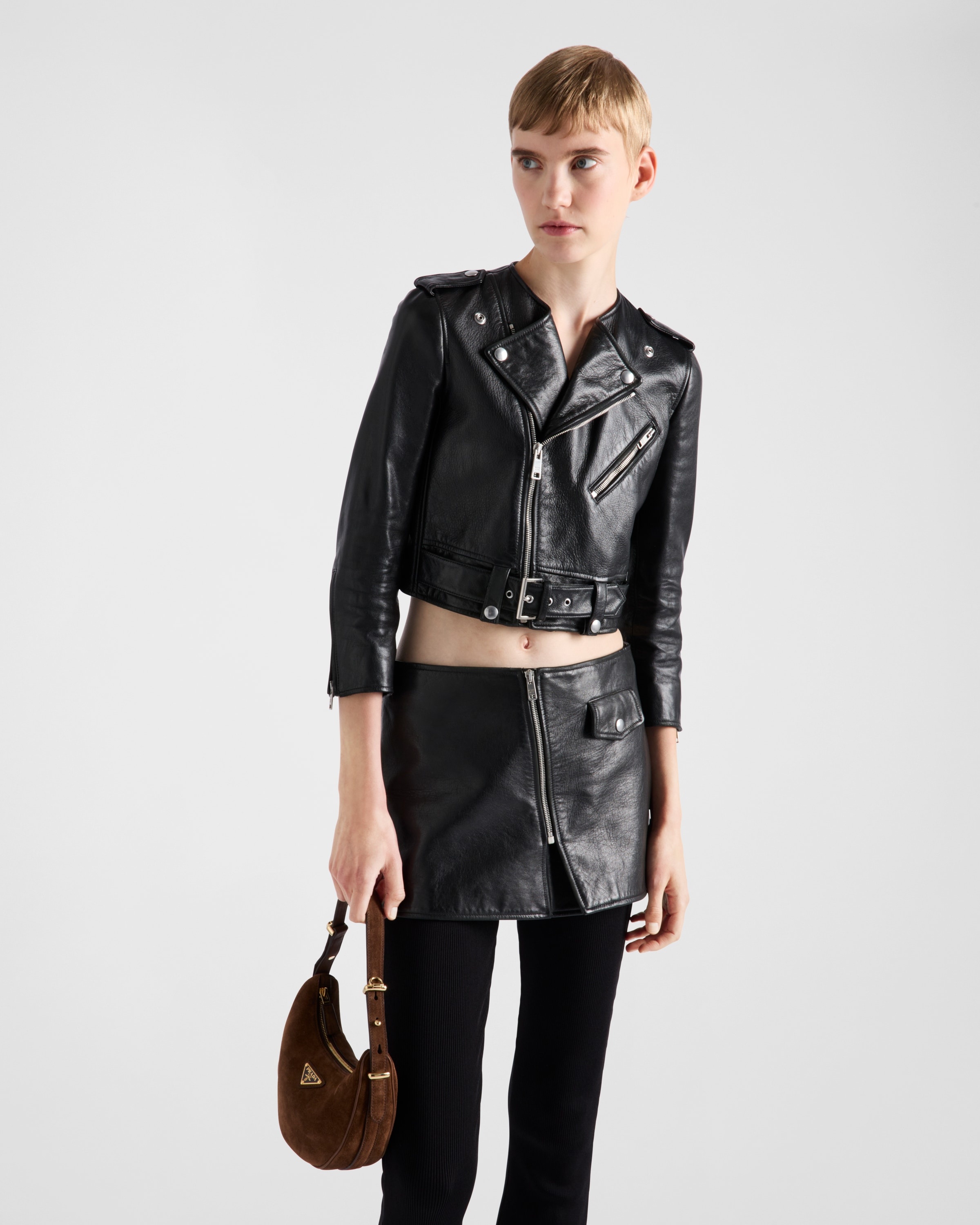 Leather biker jacker - 3