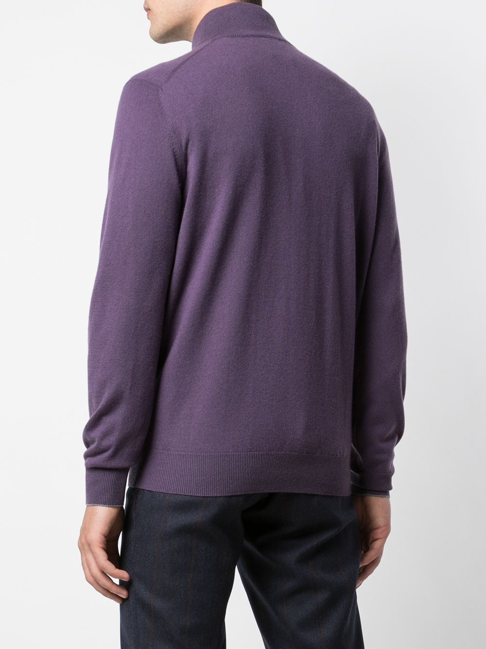 cashmere half-zip jumper - 4