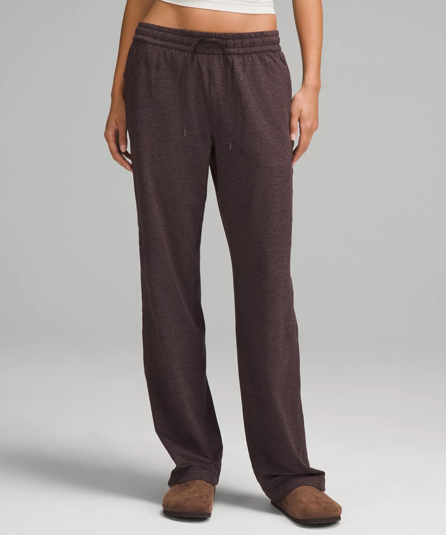 Soft Jersey Straight-Leg Mid-Rise Pant *Short - 1