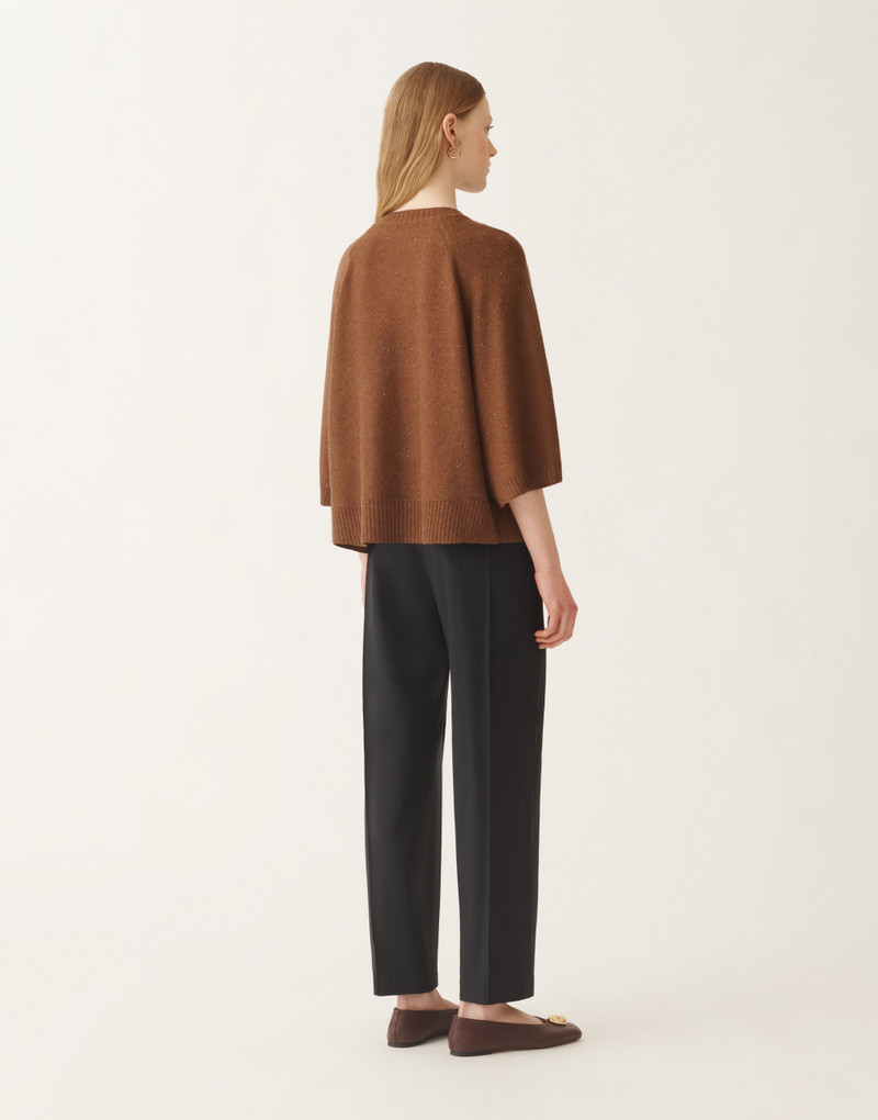 Wool and silk cape with sequins 4