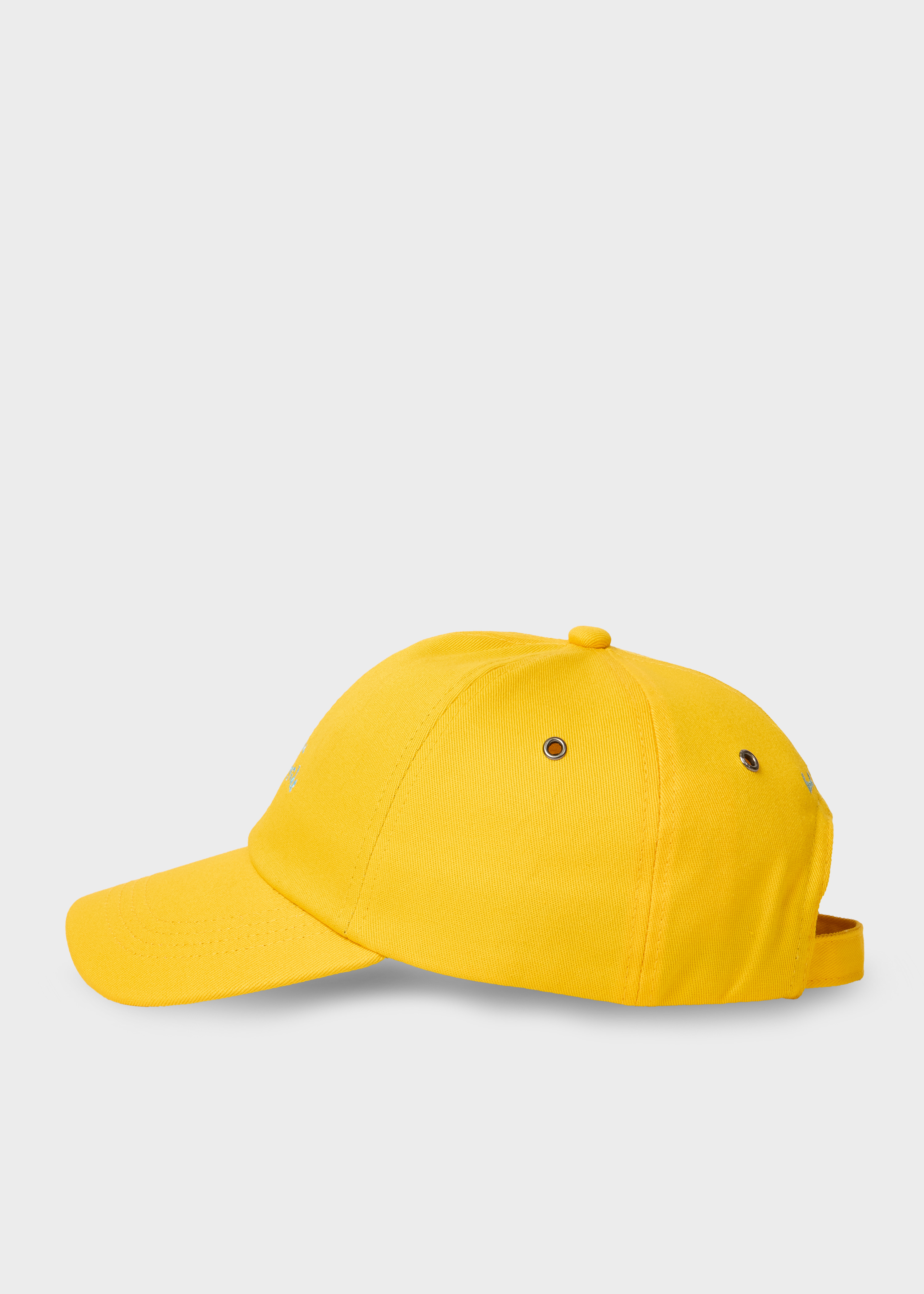 Yellow Cotton-Twill Quote Cap - 2