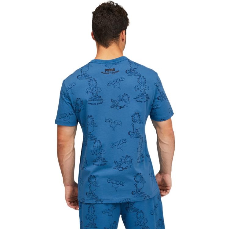 PUMA x GARFIELD Printed Tee 'Vallarta Blue' 534434-48 - 4