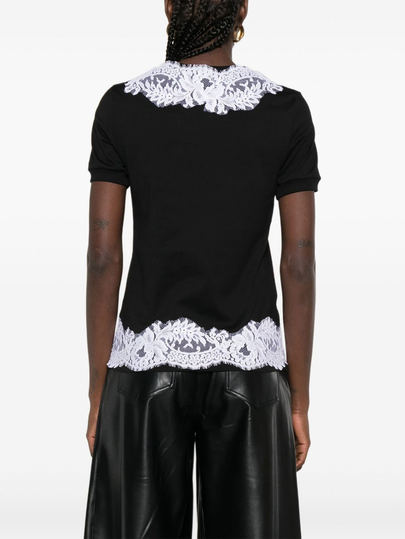 lace-trimmed cotton T-shirt 4