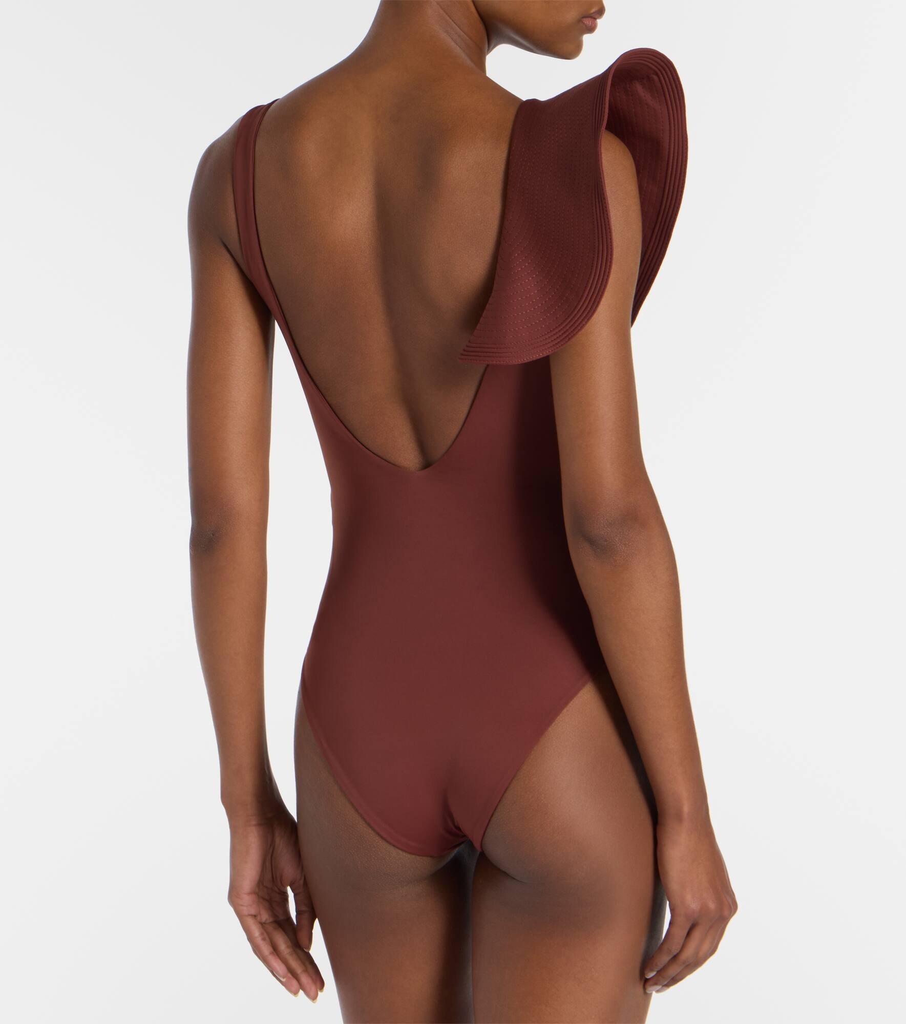 Boleros asymmetric ruffled swimsuit - 3