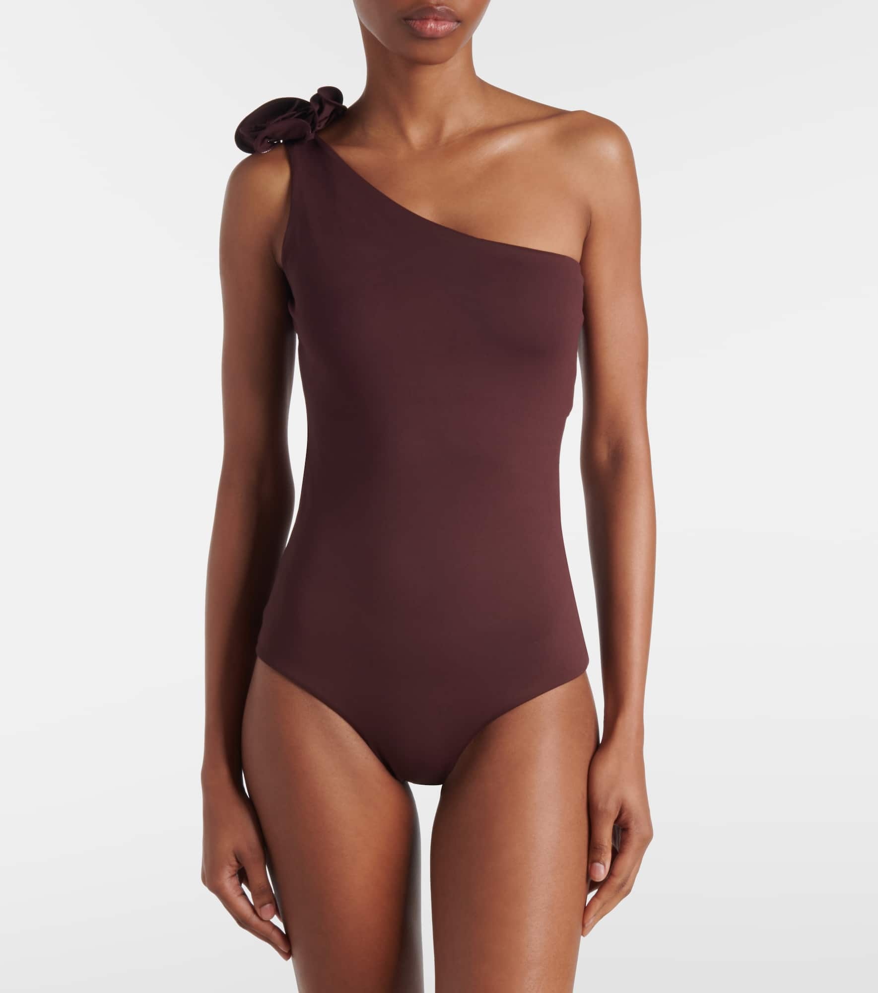 Floral-appliqué swimsuit - 2