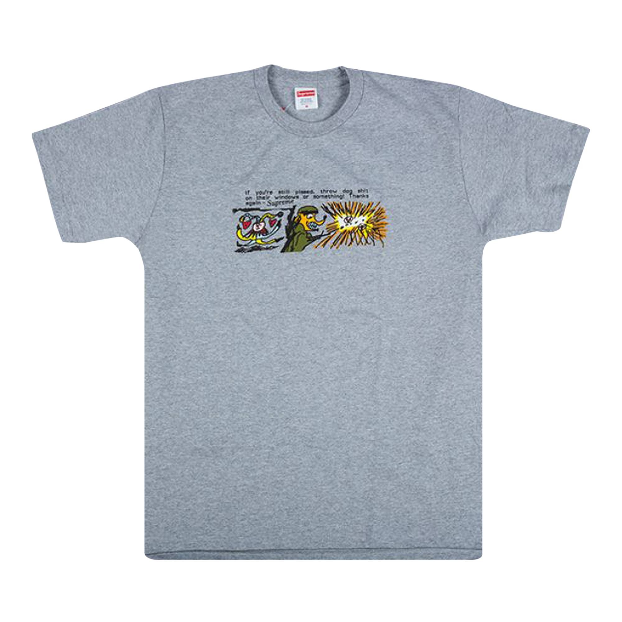 Supreme Dog Shit Tee 'Grey' - 1