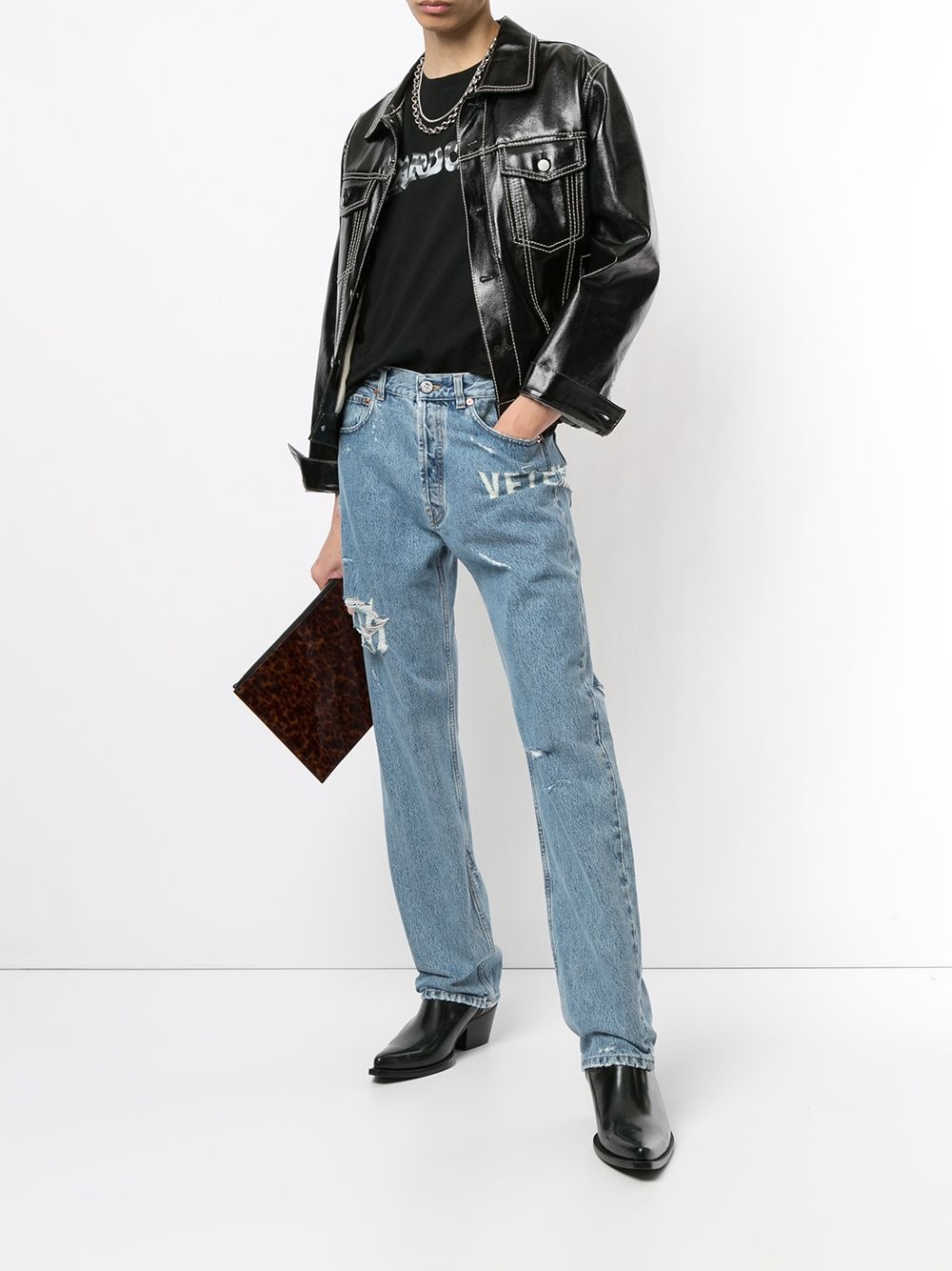 mid-rise straight jeans - 2