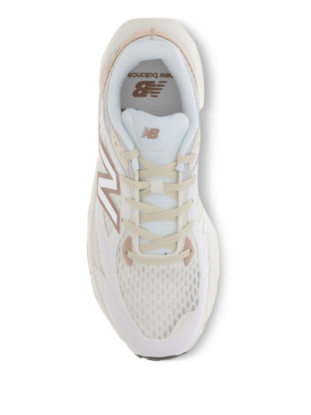 mesh-panel logo-detail sneakers - 3