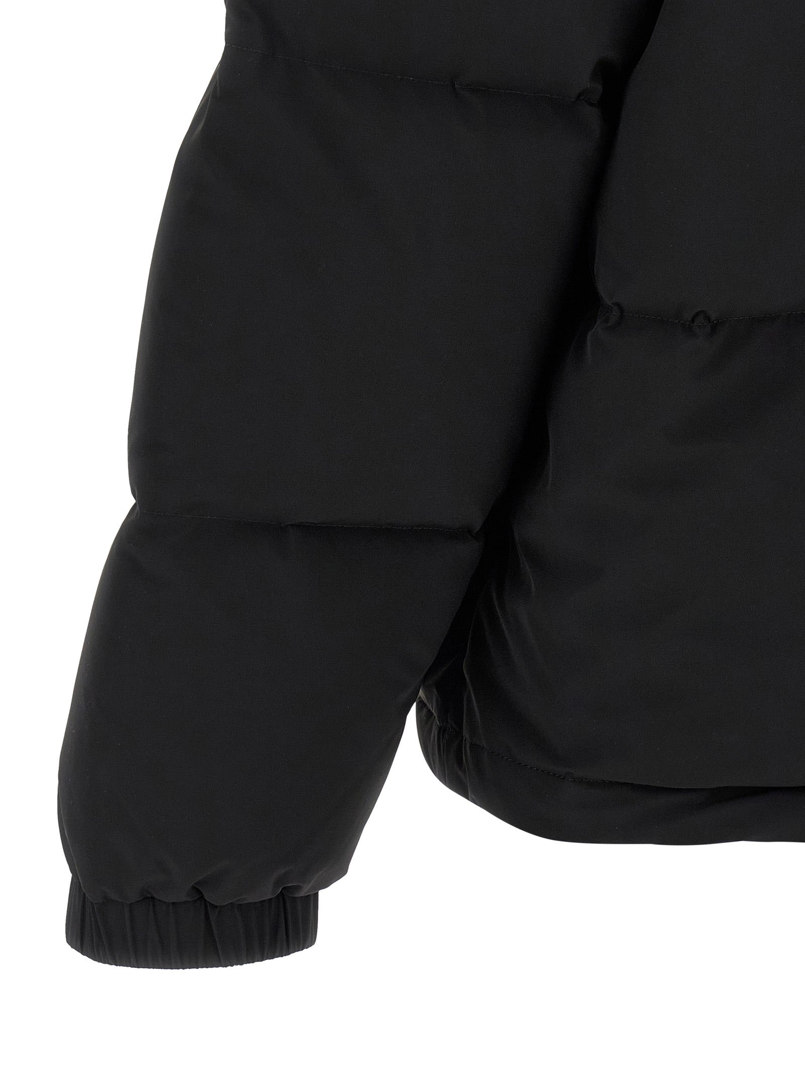 Logo Down Jacket Puffer Jackets Black - 4