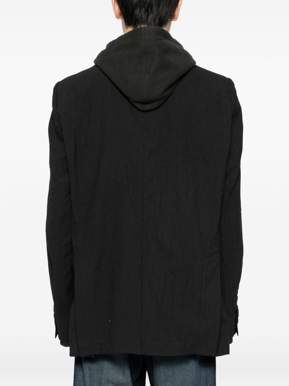 multi-layer hooded jacket - 4