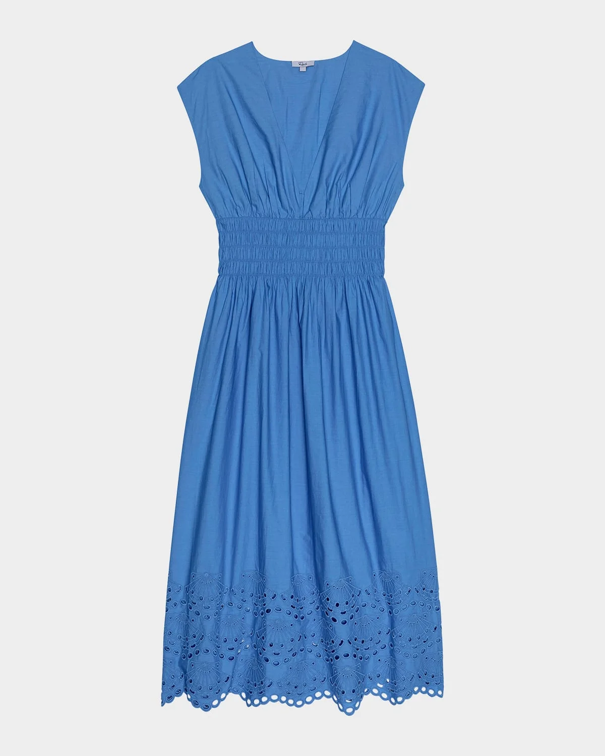 Roxanne Embroidered Cotton Midi Dress - 1