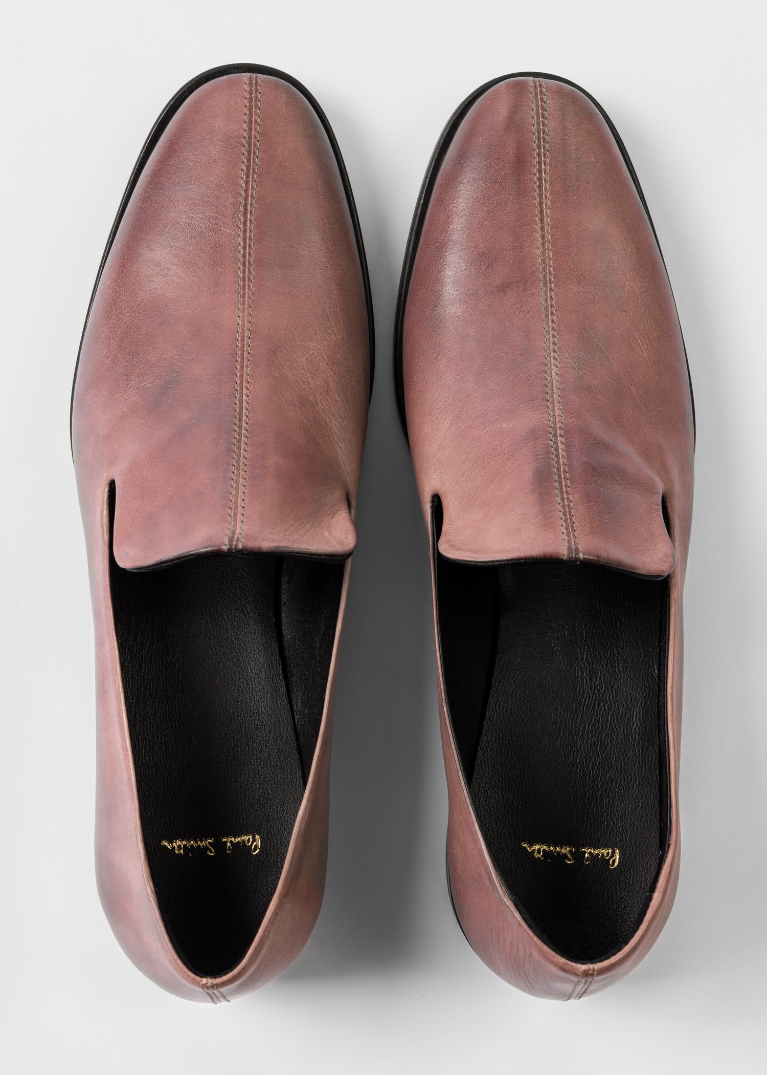 Mauve 'Addis' Leather Loafers - 5