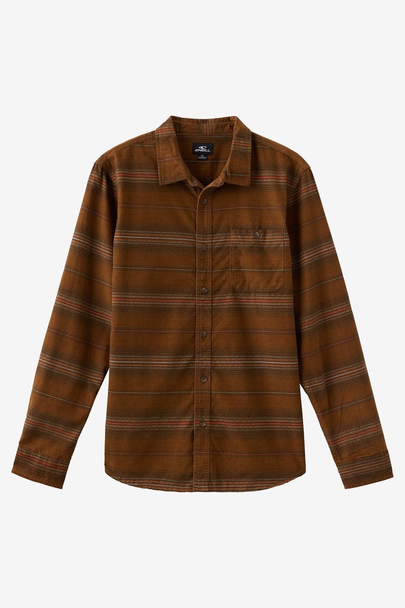 Caruso Stripe Cord Standard Fit Long Sleeve Shirt 1
