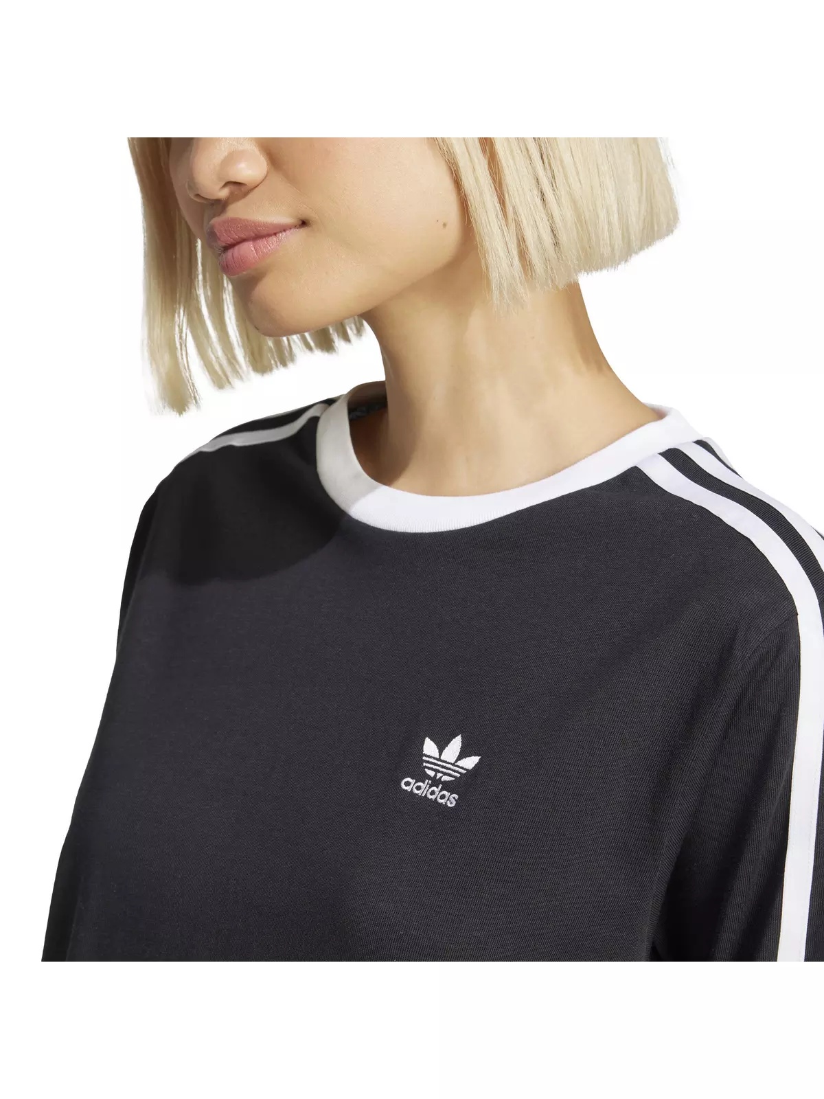 Originals Women's Adicolor 3-Stripes Regular Long-Sleeve T-Shirt -Black - 3
