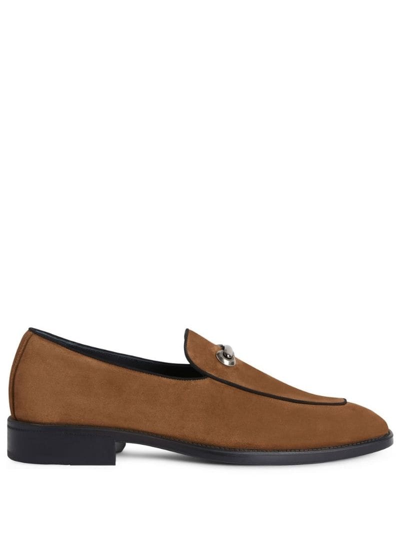 Archibald buckle-detail suede loafers - 1