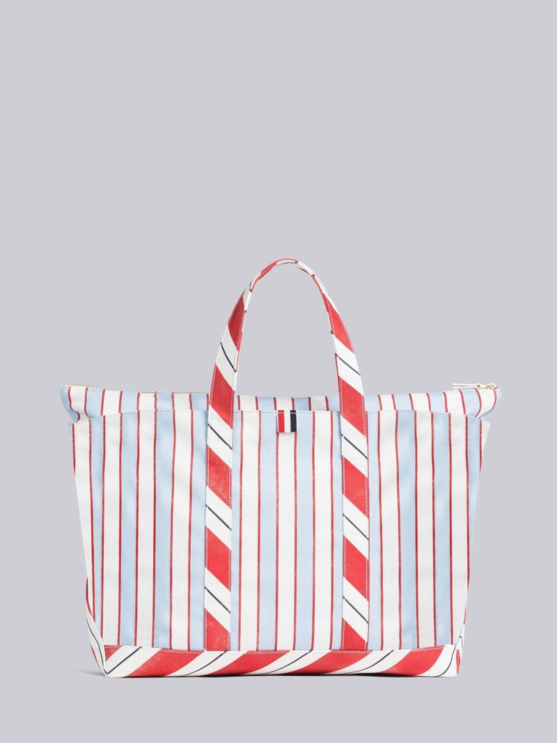 Washed Striped Canvas Medium Tool Tote 4