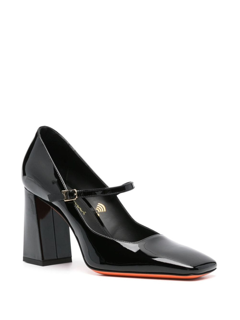 Santoni 85mm leather pumps outlook
