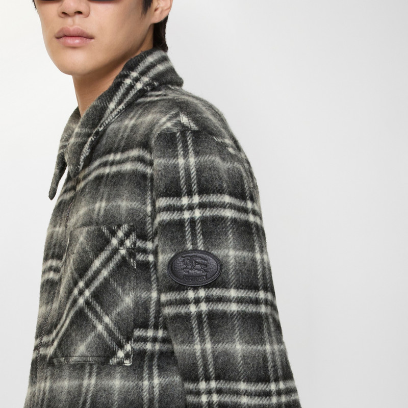 Check Wool Overshirt 4